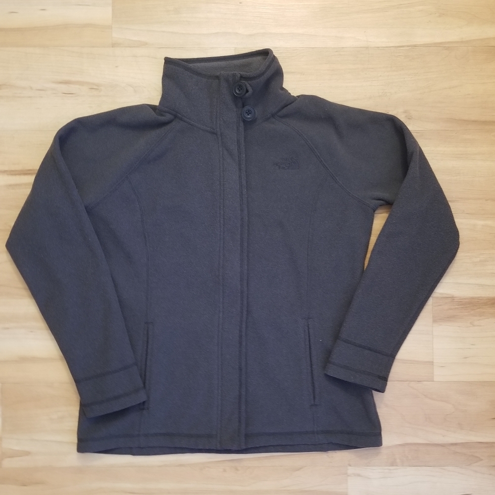 The North Face Women's Dark Gray Full‑Zip Fleece Jacket
